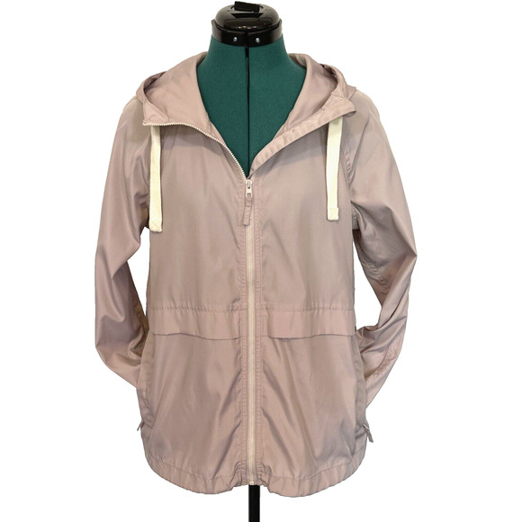 Madewell Women's‎ Raincheck Self Packable Raincoat Size Small Light Purple Pink - Picture 7 of 13